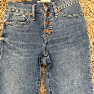 Madewell Women's Blue High-Waisted Jeans